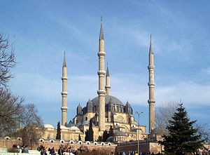 Selimiye Mosque, built by Sinan in 1575. Edirne, Turkey.